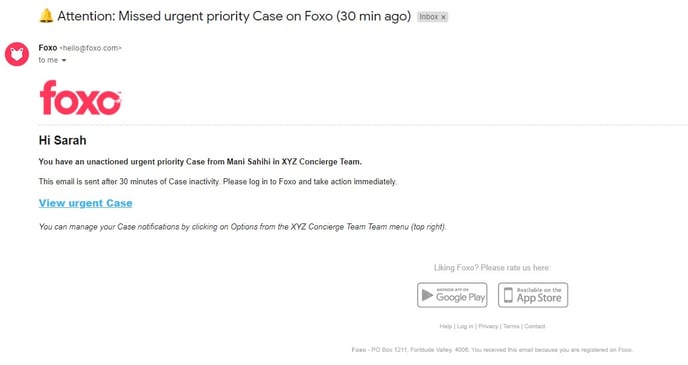 email case