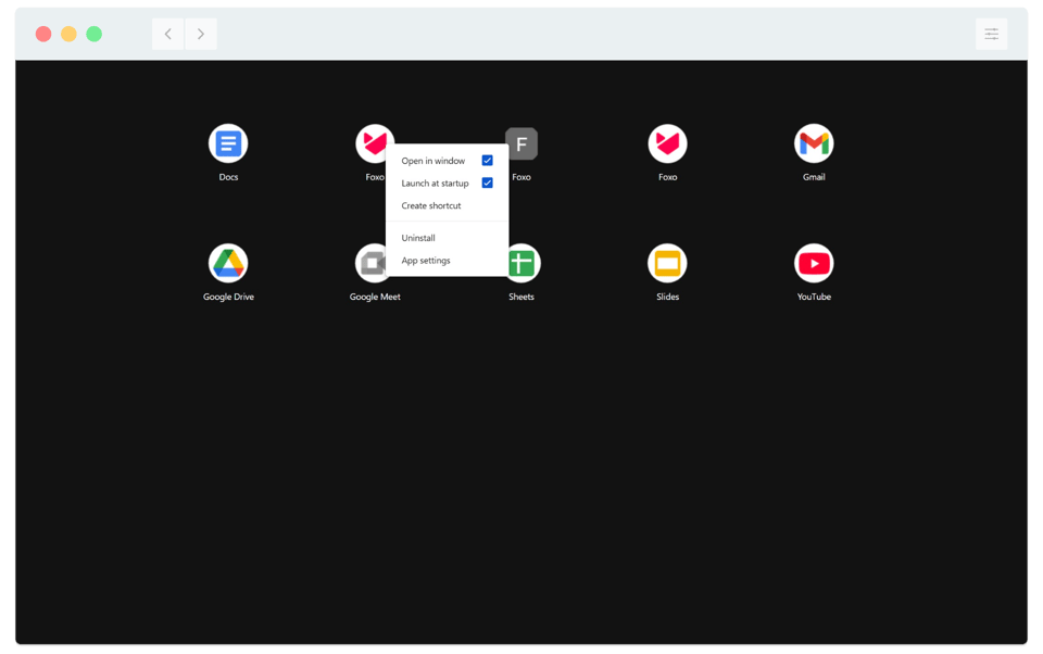 Automatically launch Foxo on Startup